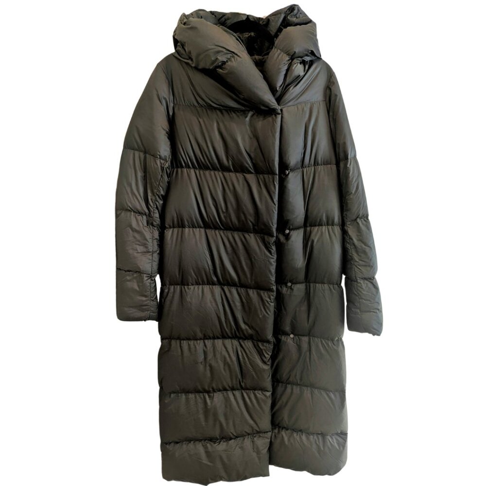 lululemon Cloudscape Wrap Down Jacket Size 6 Dark Olive Wind/Water Resistant